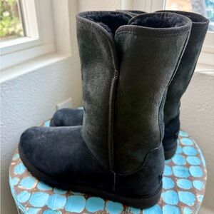 Women’s new  black UGG fold over boots, size 10. No box. Non-smoking home.